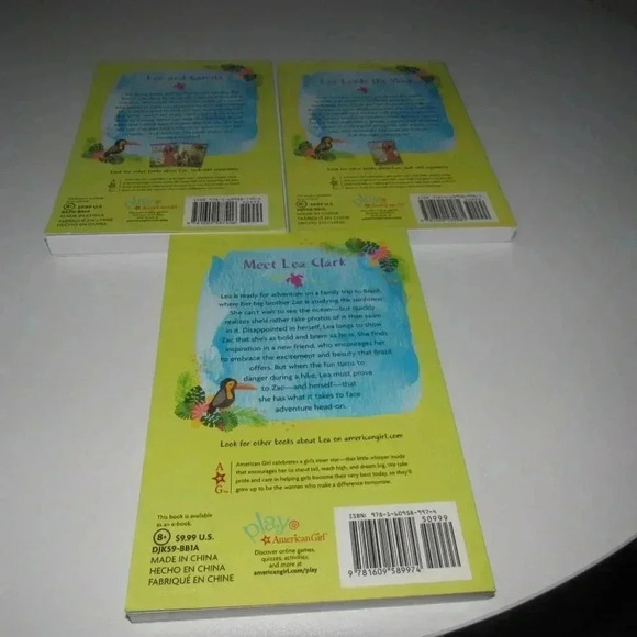 Lisa Yee AMERICAN GIRL Doll (3) Books~LEA Dives In~Leads the Way~LEA and Camila - Picture 2 of 3
